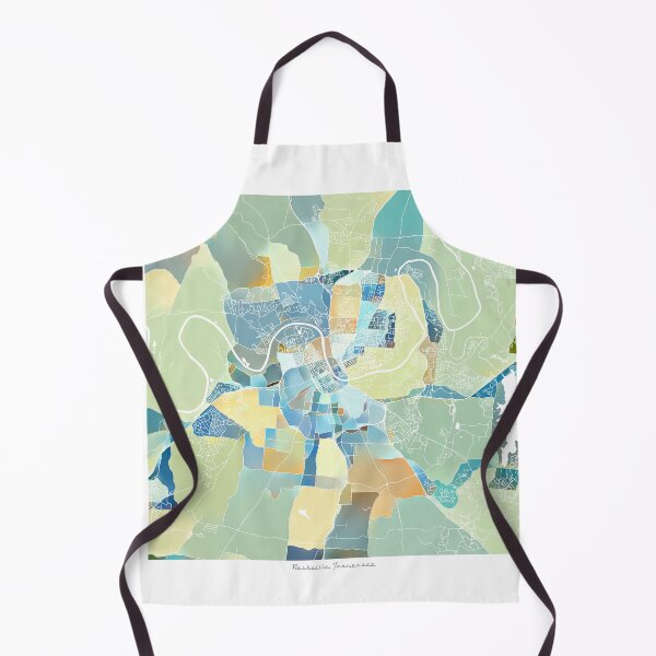 Item preview, Nashville Tennessee City Map - Pastel Color Scheme designed and sold by StylishStacks.
