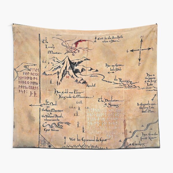 Item preview, map of the lonely mountain, Erebor designed and sold by Believes Inmiracle.