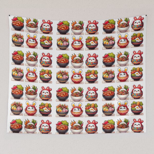 Item preview, Korean Food Set Sticker  designed and sold by olympe-store.