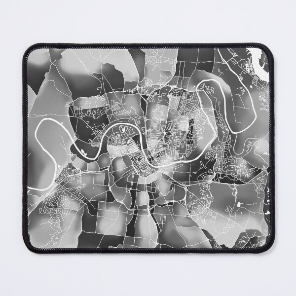 Item preview, Nashville Tennessee City Map - Black and White Monochrome designed and sold by StylishStacks.