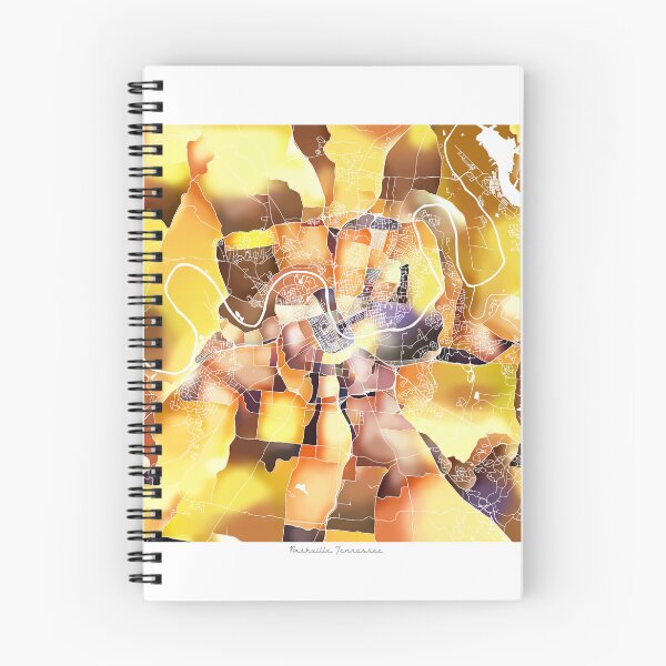 Item preview, Nashville Tennessee City Map - Golden Yellow designed and sold by StylishStacks.
