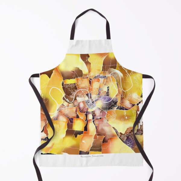 Item preview, Nashville Tennessee City Map - Golden Yellow designed and sold by StylishStacks.