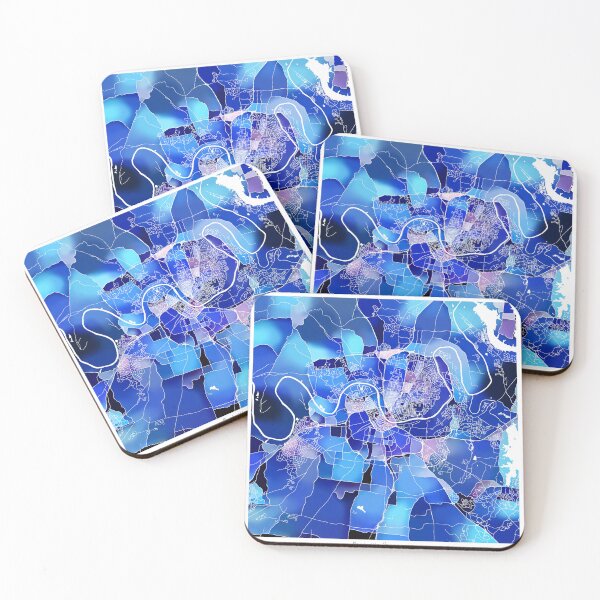 Item preview, Nashville Tennessee City Map - Marine Blue designed and sold by StylishStacks.