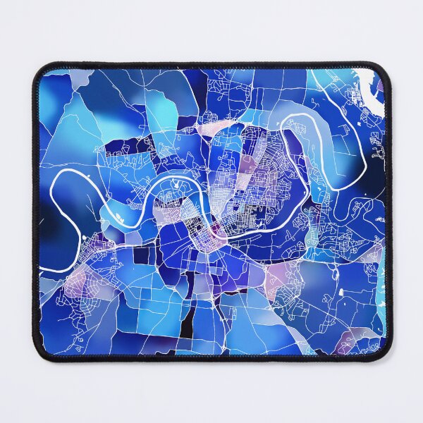 Item preview, Nashville Tennessee City Map - Marine Blue designed and sold by StylishStacks.