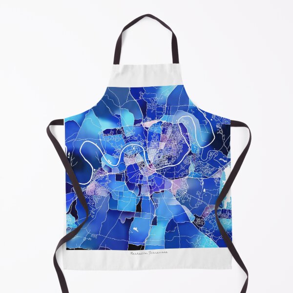 Item preview, Nashville Tennessee City Map - Marine Blue designed and sold by StylishStacks.