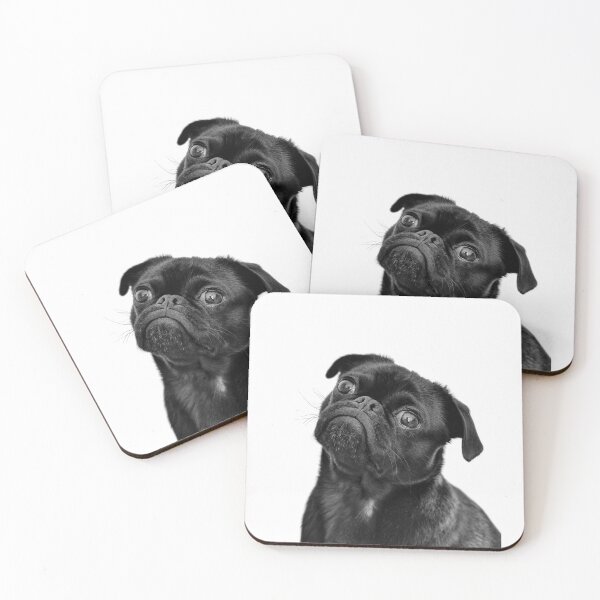 Artikelvorschau, Judgemental Black Pug - Fun and Cute Pug Dog Design, gift for dog lovers entworfen und verkauft von Seneku-Design.