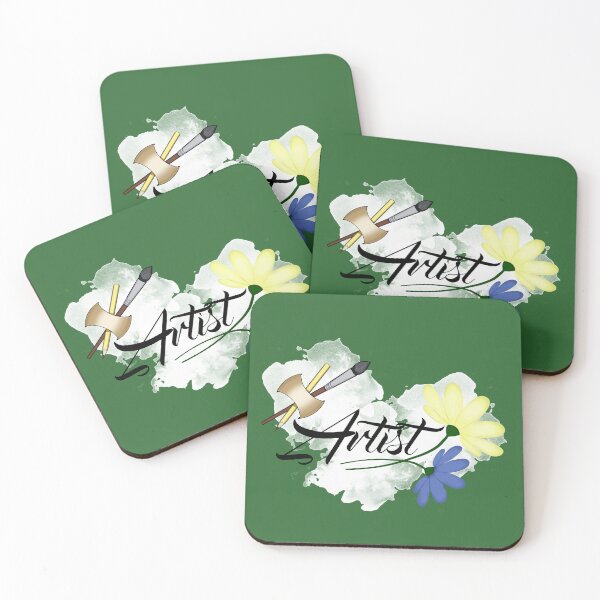 Item preview, Artist. Drawing, paint spots. Paint brush and pencil designed and sold by KateQR.