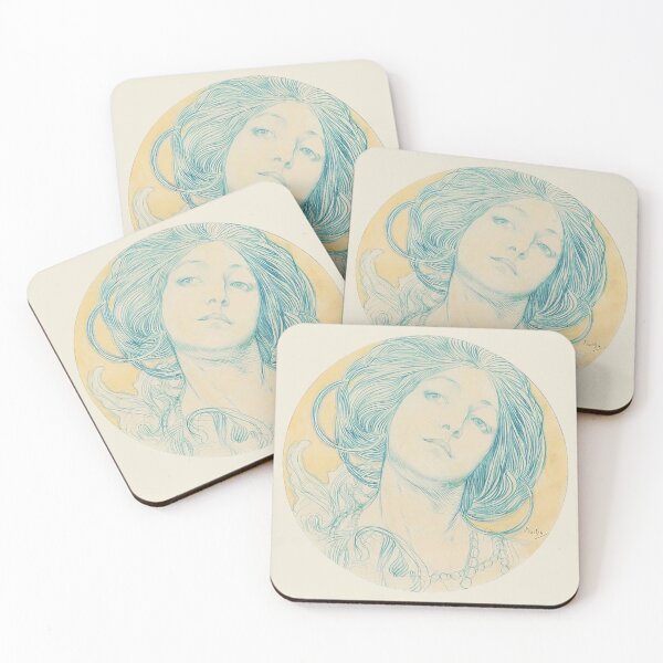 Item preview, Stained glass project , by Alphonse Mucha. HIGH DEFINITION designed and sold by MINDTHECHERRY.