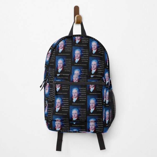 Item preview, Johann Wolfgang von Goethe portrait and quote: To think is easy. To act is hard. But the hardest thing in the world is to act in accordance with your thinking. designed and sold by artbleed.