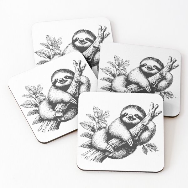 Item preview, Sloth laying down / sloth illustration designed and sold by Kr1tos.