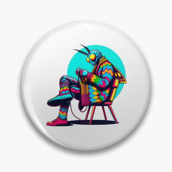 Item preview, Neon Mothman Knitting designed and sold by Truck Stop One.