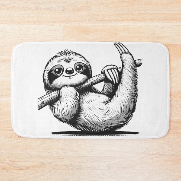 Item preview, Cute sloth hanging/ cartoon cute sloth designed and sold by Kr1tos.