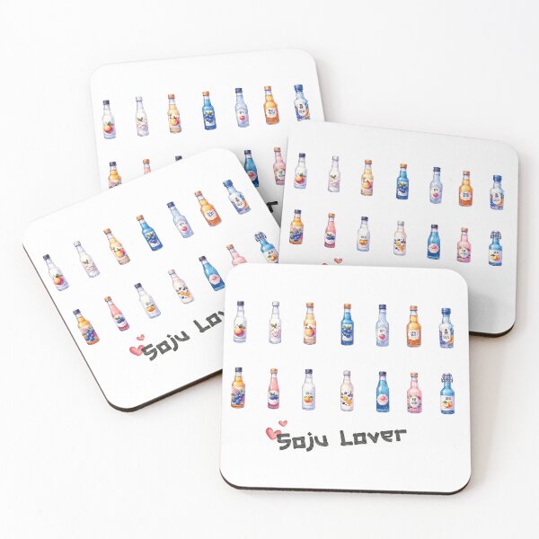 Item preview, Korean Food - Soju bottle - Set Sticker  designed and sold by olympe-store.