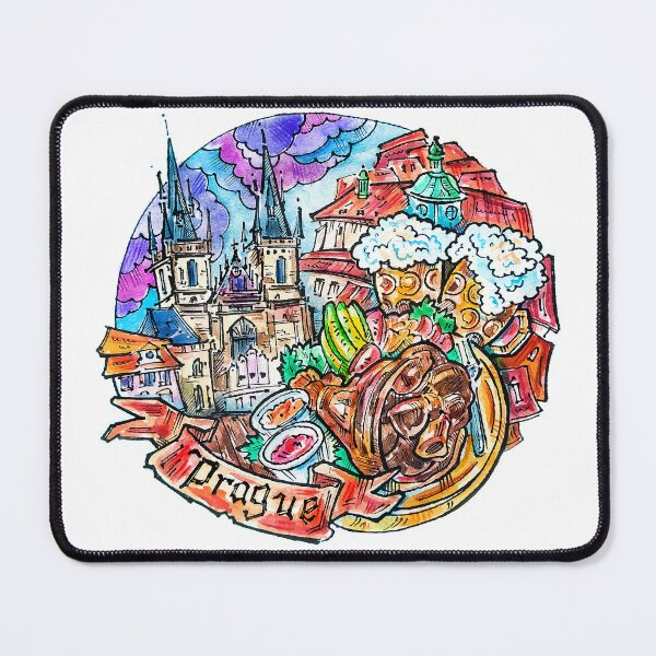 Item preview, Prague watercolor art designed and sold by Shevi.