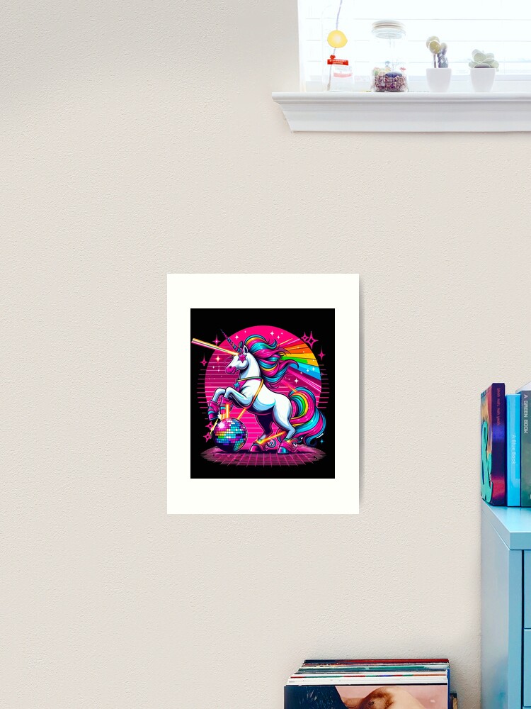 unicorn rainbow cute 80's