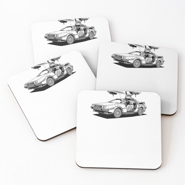 Item preview, Delorean Elegance - Retro-Futuristic Charm designed and sold by kyshaspace.
