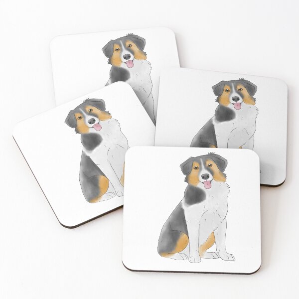 Item preview, Black tri Australian Shepherd  designed and sold by Cynthiaetal.