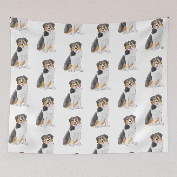 Item preview, Black tri Australian Shepherd  designed and sold by Cynthiaetal.