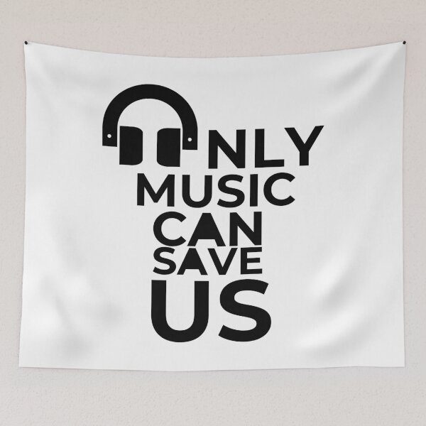 Item preview, Only music can save us designed and sold by showoffmarket.
