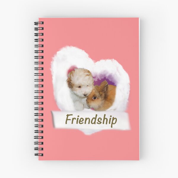 Item preview, Amigos de cachorros y conejitos - Fondo rosa designed and sold by OG-Graphics.
