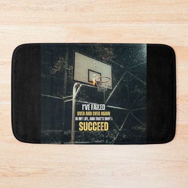 Item preview, Snowy Night Basketball Court with Inspirational Quote designed and sold by hiunlimit.