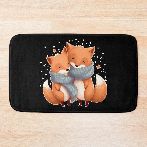 Item preview, Fox couple with scarf designed and sold by Fran Fryberg.
