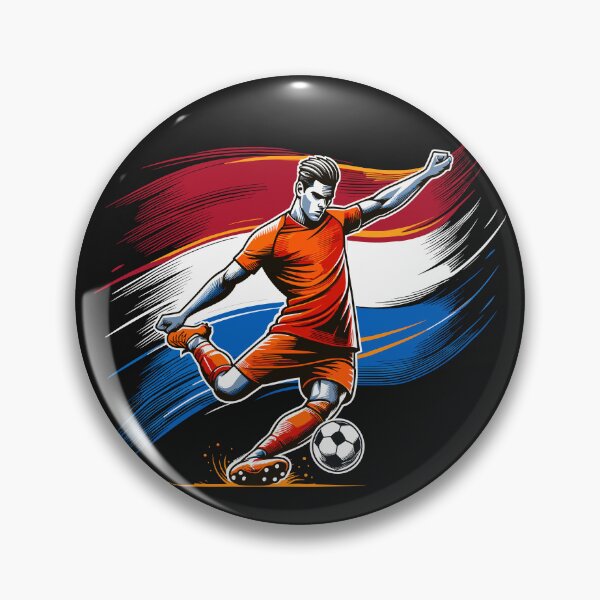 Item preview, Dynamic Netherlands Soccer Star in Action - Vector Design designed and sold by SerhiiArt.