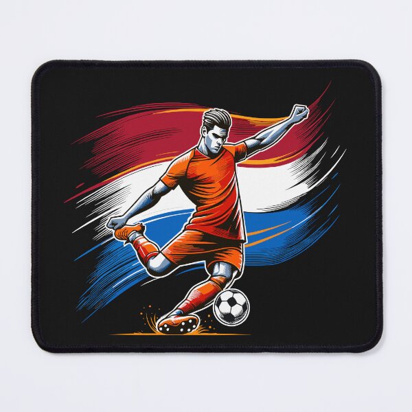 Item preview, Dynamic Netherlands Soccer Star in Action - Vector Design designed and sold by SerhiiArt.