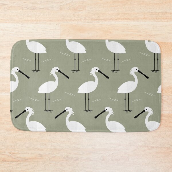 Item preview, Spoonbills on green designed and sold by reneesillus.