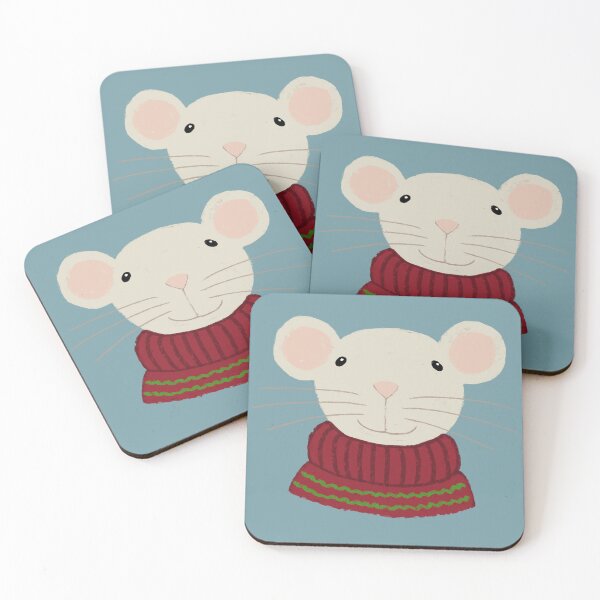 Item preview, Cute mouse in cosy jumper designed and sold by Beverley Young.