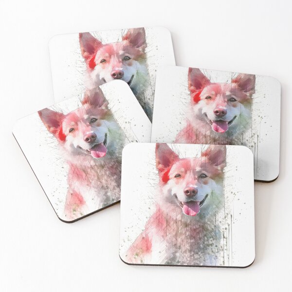 Artikelvorschau, Mans Best Friend: Portrait of a Husky dog in watercolour aquarell painting style entworfen und verkauft von MaCross.