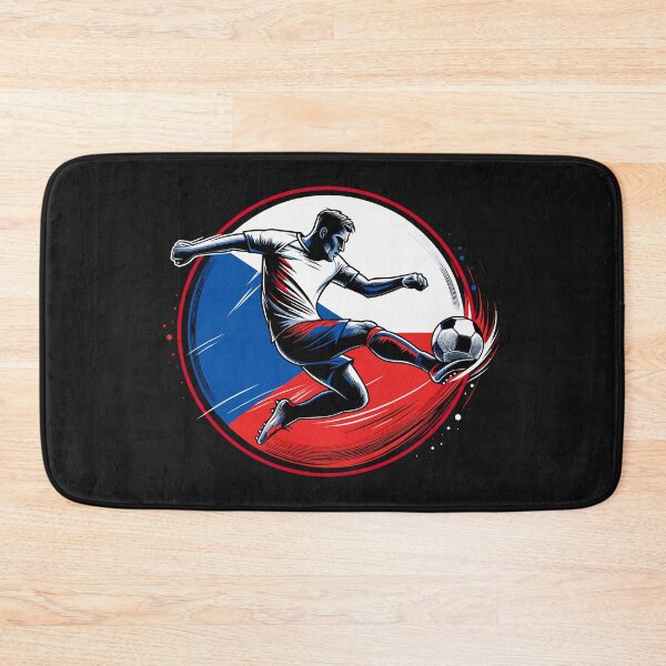 Item preview, Dynamic Czech Soccer Star in Action - Vector Design designed and sold by SerhiiArt.