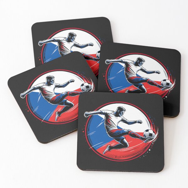 Item preview, Dynamic Czech Soccer Star in Action - Vector Design designed and sold by SerhiiArt.