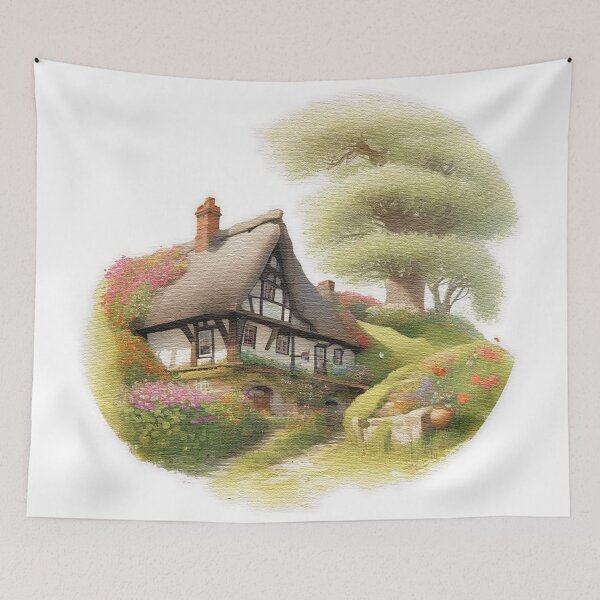 Item preview, Country house in a hillside designed and sold by jnsmerchstore.