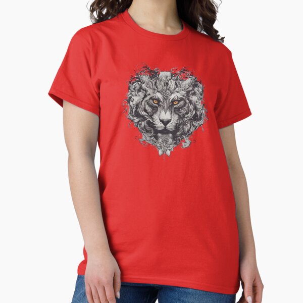 Wild elegance: graphic of a majestic lion Classic T-Shirt