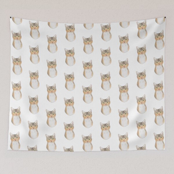 Item preview, Tortie tabby cat portrait  designed and sold by Cynthiaetal.