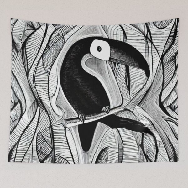 Item preview, Toucan in the tree designed and sold by George Hutton Hunter.
