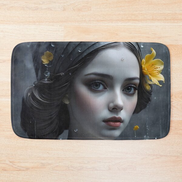 Item preview, Intricate Bloom: Lost in Thought (Black & Yellow) designed and sold by Animepic222.