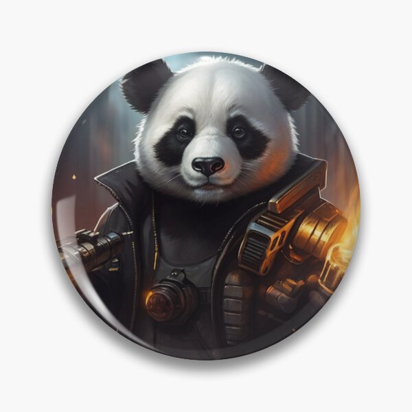 Item preview, A cyberpunk Panda designed and sold by bluegoldArtzone.