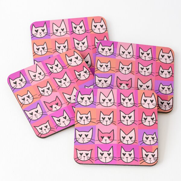 Item preview, Valentines Pink Cats designed and sold by Alamacota.