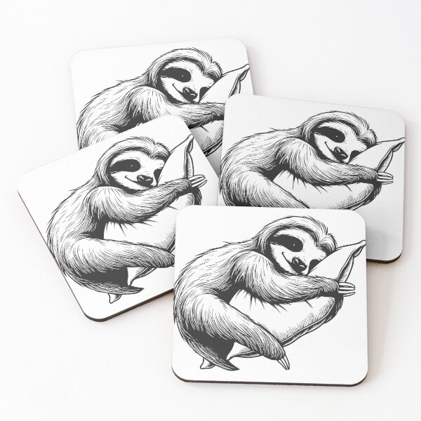 Item preview, Sloth sleeping on pillow / cute sloth with pillow designed and sold by Kr1tos.
