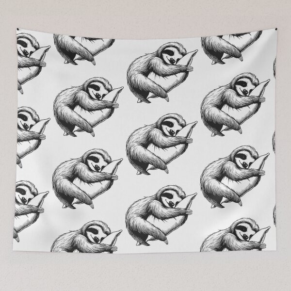 Item preview, Sloth sleeping on pillow / cute sloth with pillow designed and sold by Kr1tos.