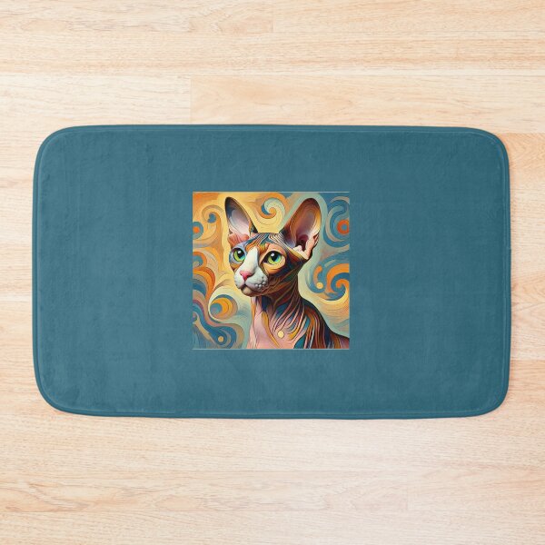 Item preview, De Kooning's Muse: Abstract Elegance in Sphynx Portraits designed and sold by BastKittyStore.