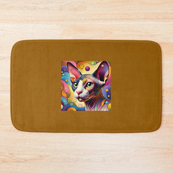 Item preview, Sphynx Serenade: Abstract Elegance Inspired by De Kooning designed and sold by BastKittyStore.