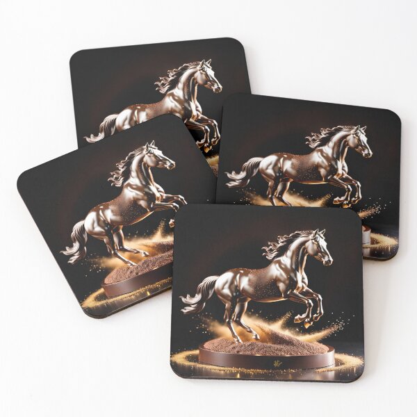 Item preview, Chocolate sculpture - Wild horse designed and sold by JulieMezuaAutriceImagesIntérieuresViaIA.