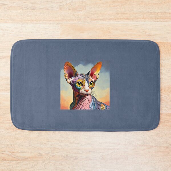 Item preview, Sphynx Serenade: De Kooning's Influence on Feline Art designed and sold by BastKittyStore.