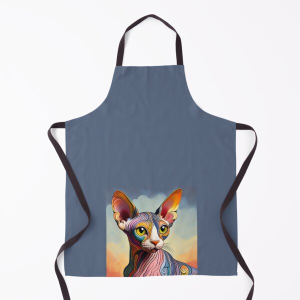 Item preview, Sphynx Serenade: De Kooning's Influence on Feline Art designed and sold by BastKittyStore.
