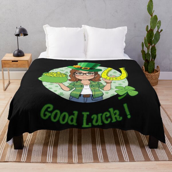 Item preview, Good Luck Greeting Clover and Horseshoe Irish designed and sold by Psycho-Crazy.