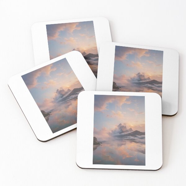 Item preview, Ethereal Crystal Isle: A Celestial Ballet of Colors designed and sold by PanoramaPrints.