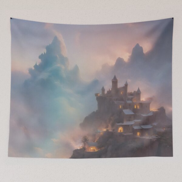 Item preview, Rainbow Oasis Dreamscape: A Shimmering Journey designed and sold by PanoramaPrints.